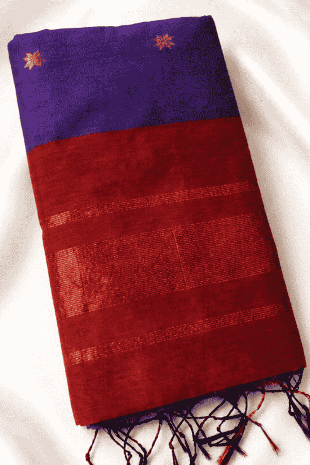 Maheswari cotton silk saree dark blue