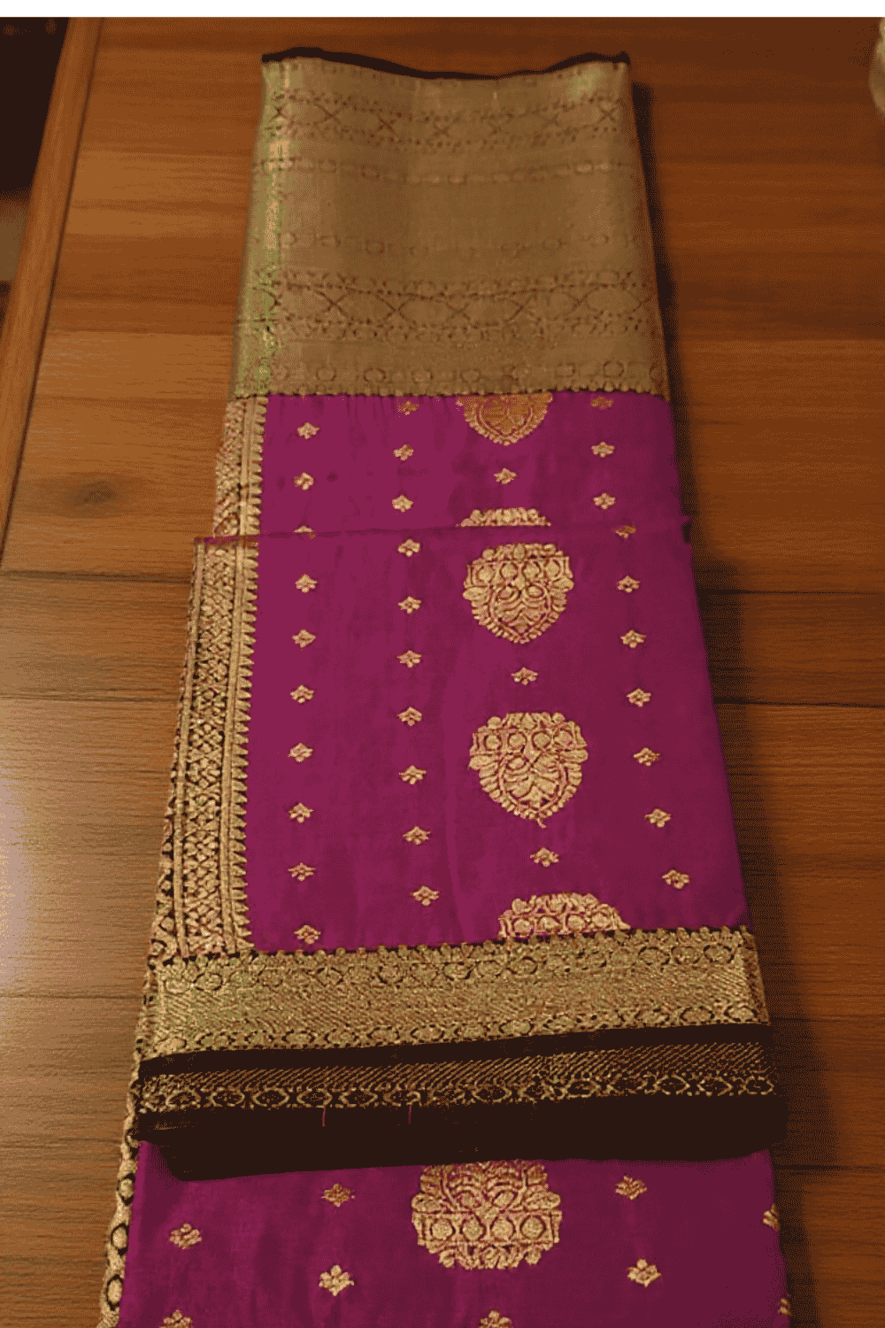 Rohini Silk Saree Dark Magenta